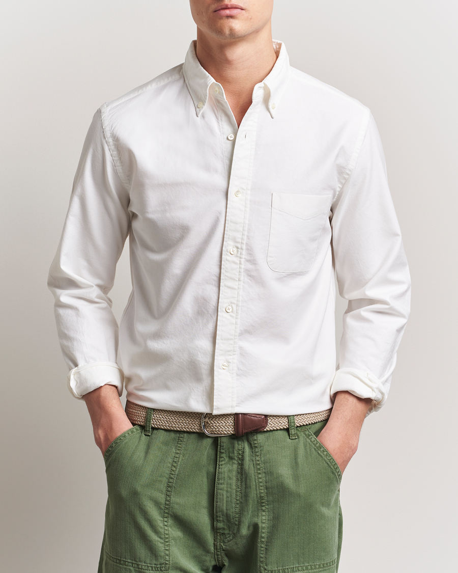 Men | Shirts | BEAMS PLUS | Oxford Button Down Shirt White