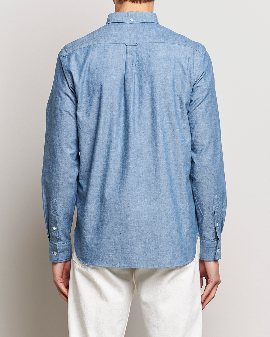 Men | Shirts | BEAMS PLUS | Chambray Button Down Shirt Blue
