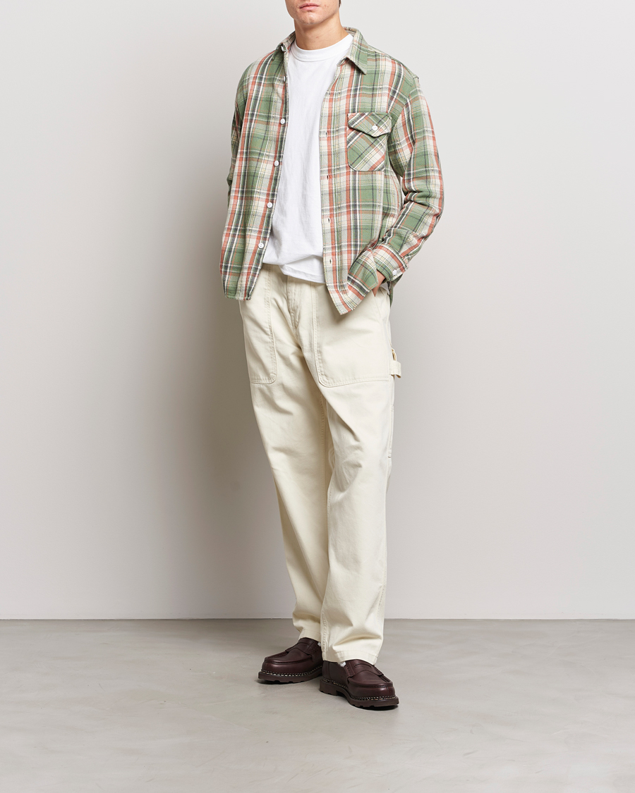 Men | Shirts | BEAMS PLUS | Dobby Guide Overshirt Pale Green