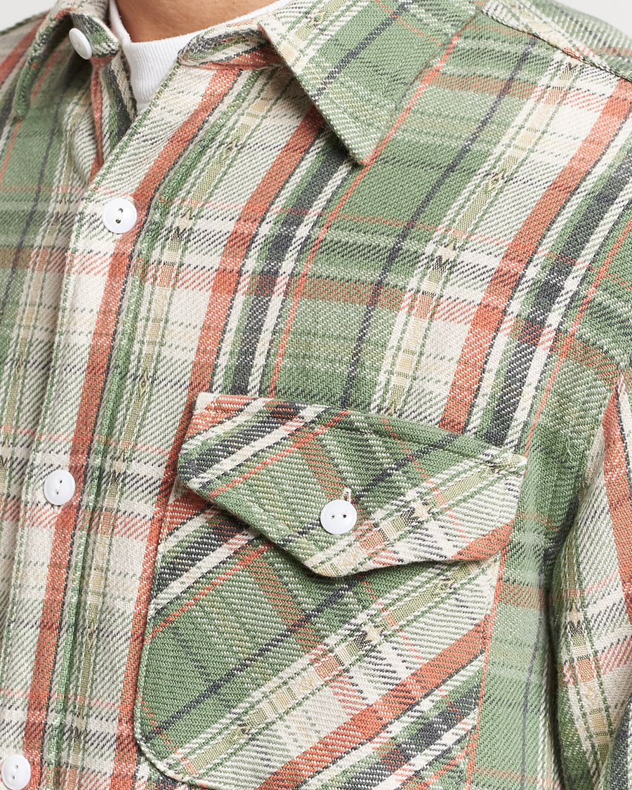 Men | Shirts | BEAMS PLUS | Dobby Guide Overshirt Pale Green