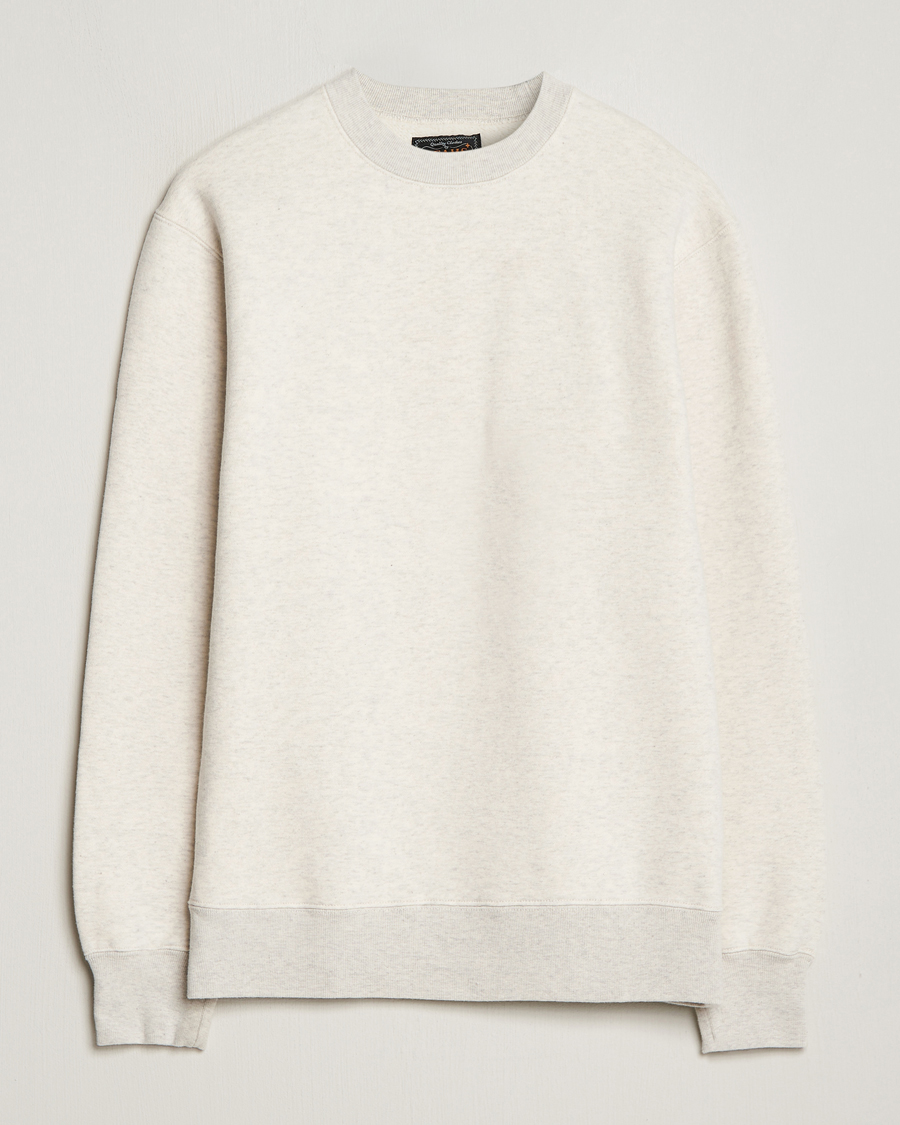 Men | Sweaters & Knitwear | BEAMS PLUS | Japanese Crewneck Sweatshirt Off White