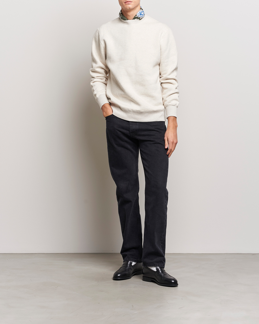 Men | Sweaters & Knitwear | BEAMS PLUS | Japanese Crewneck Sweatshirt Off White