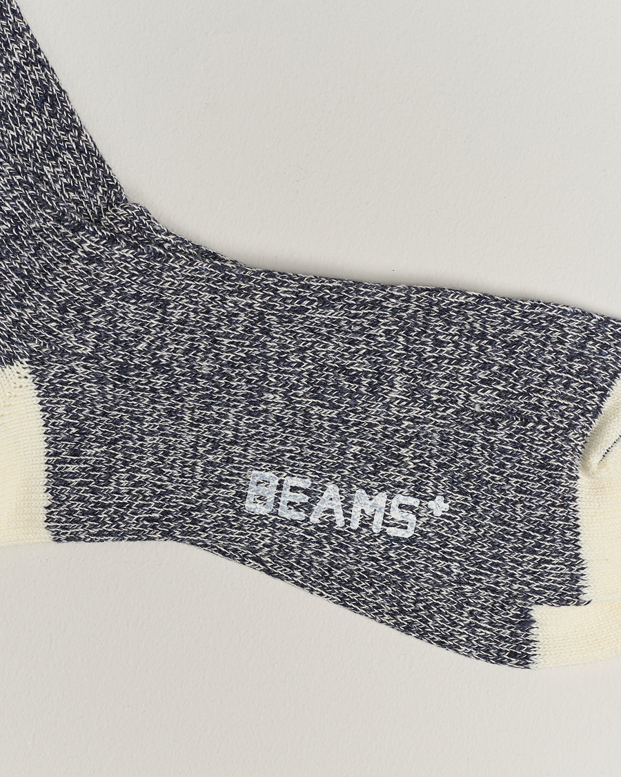 Men |  | BEAMS PLUS | Rag Socks Grey/Navy