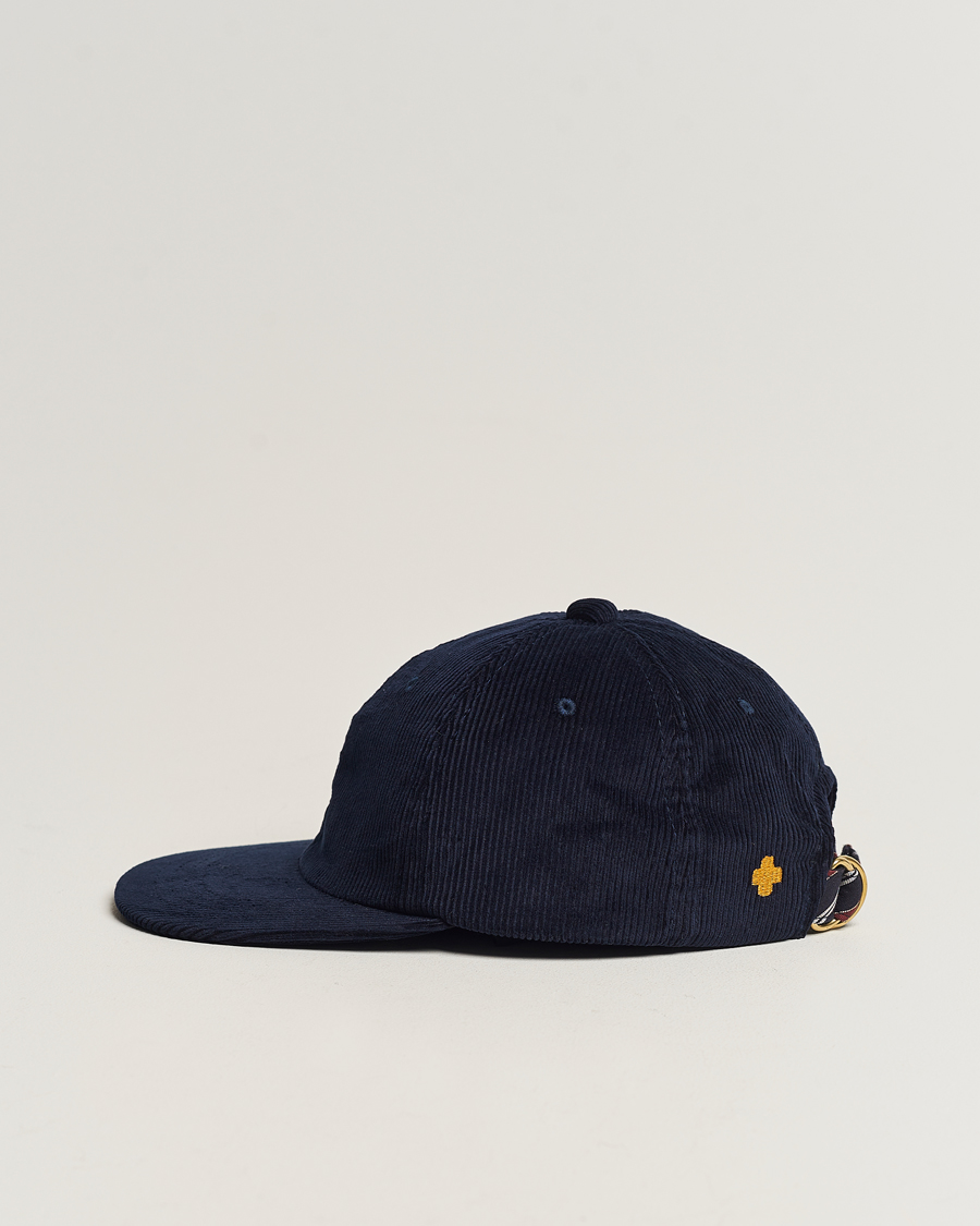 Men | BEAMS PLUS 6 Panel Corduroy Cap Navy | BEAMS PLUS | 6 Panel Corduroy Cap Navy