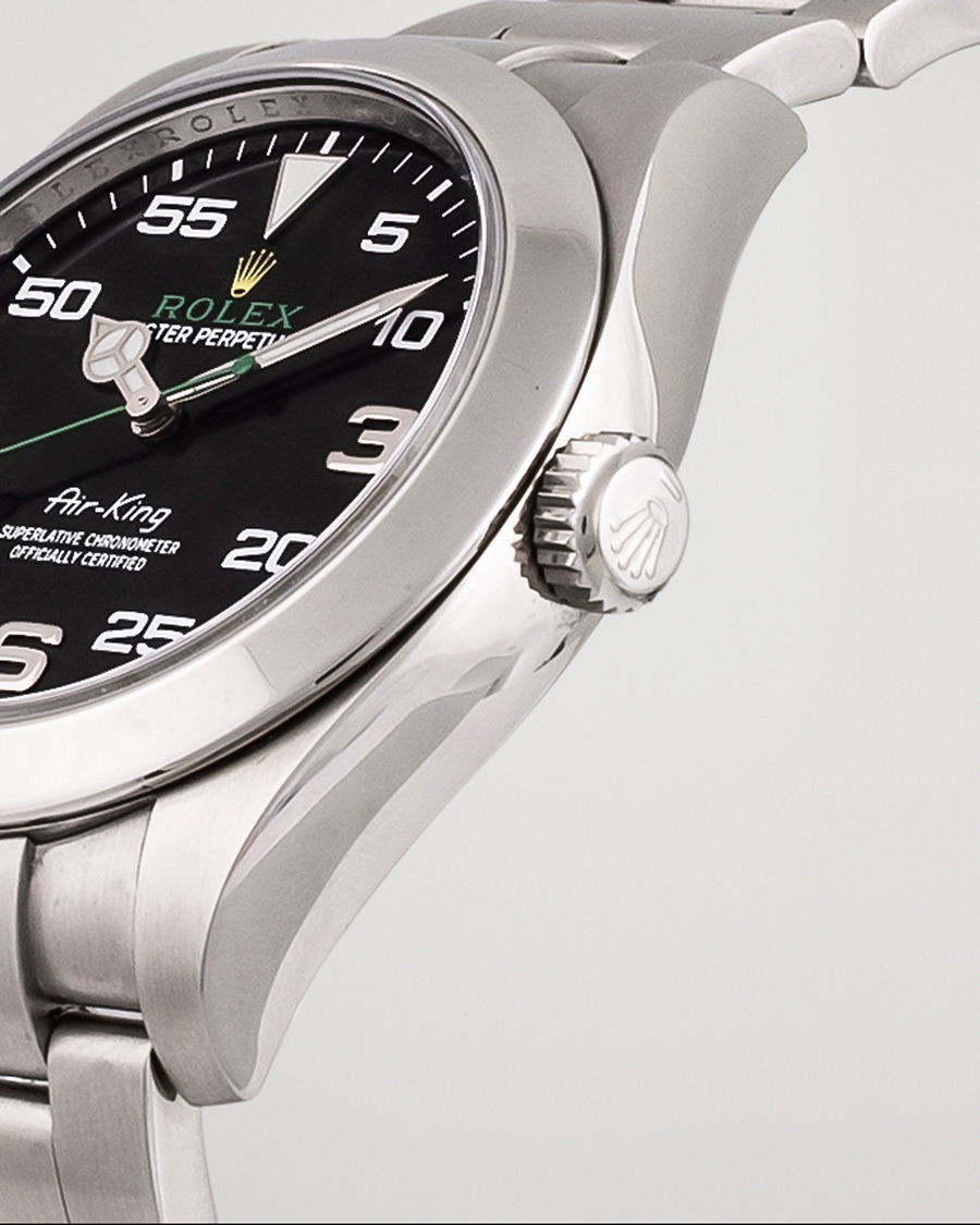 Men | Pre-Owned & Vintage Watches | Rolex Pre-Owned | Air-King Steel Black 116900