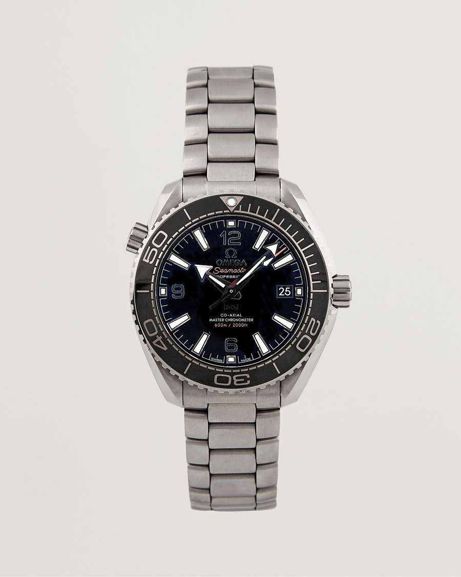 Men | Omega Pre-Owned Seamaster Planet Ocean 21530402001001 Steel Black | Omega Pre-Owned | Seamaster Planet Ocean 21530402001001 Steel Black