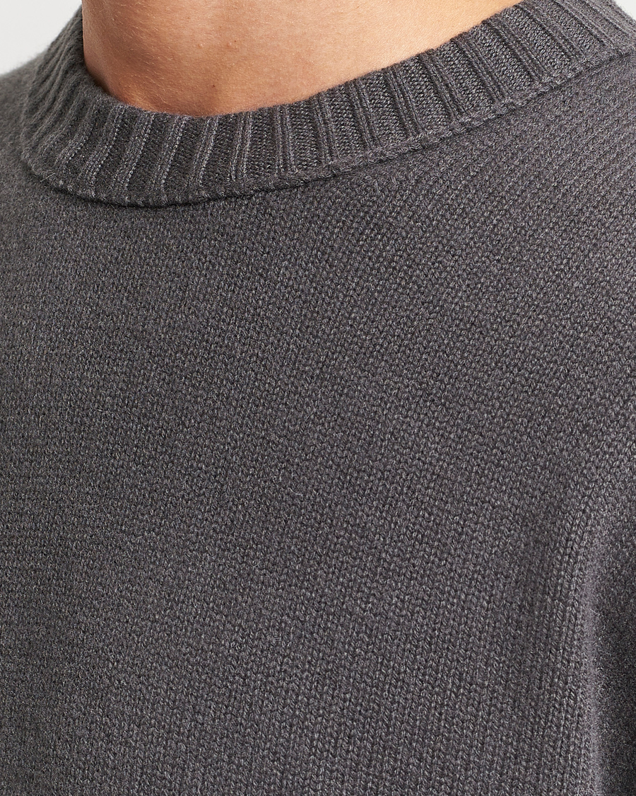 Men | Sweaters & Knitwear | FRAME | Cashmere Sweater Charcoal Grey