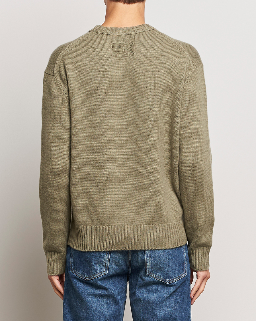 FRAME Cashmere Sweater Khaki Green at CareOfCarl.com