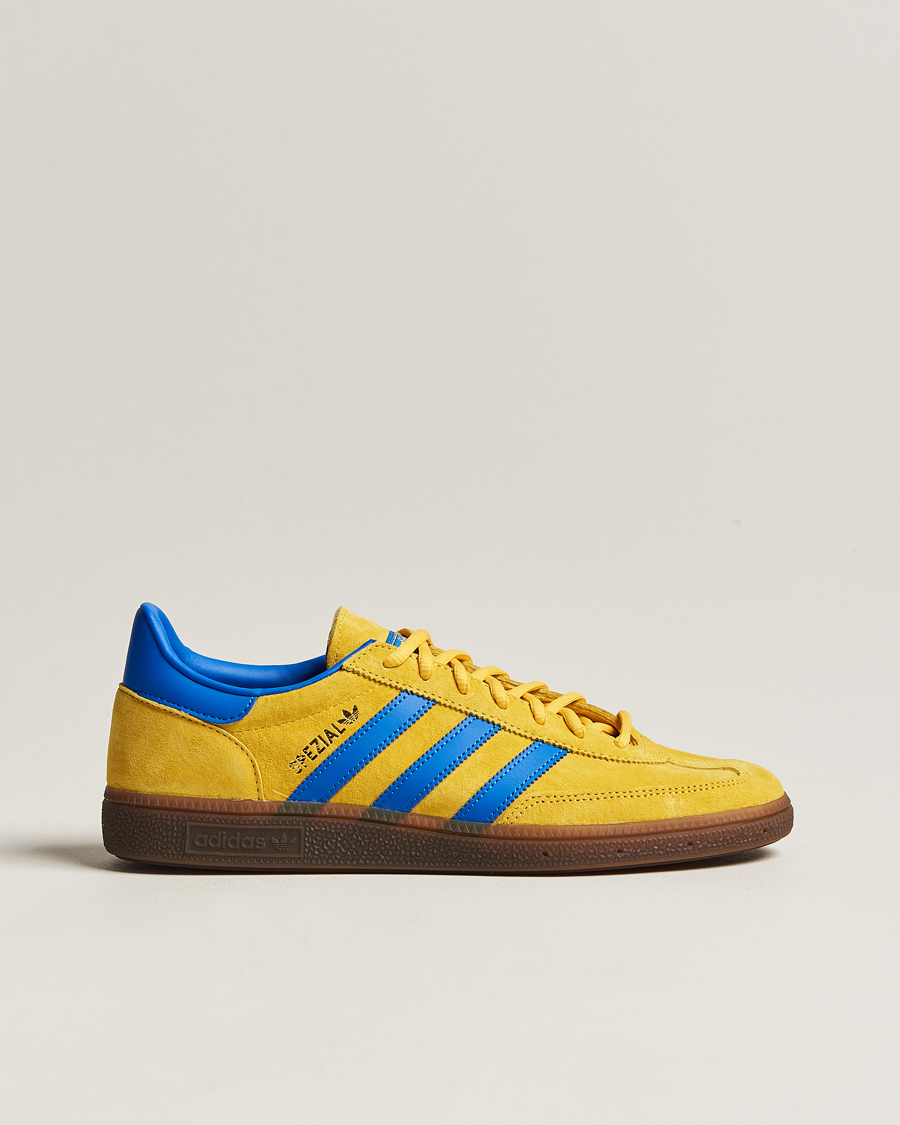 adidas Originals Handball Spezial Sneaker Yellow/Blue at CareOfCarl.com adidas Originals Handball Spezial Sneaker Yellow/Blue at CareOfCarl.com