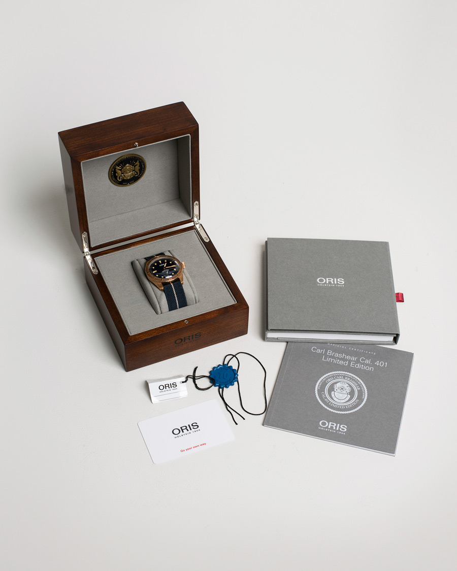 Men | Oris Pre-Owned Carl Brashear Calibre 401 Limited Edition Steel Blue | Oris Pre-Owned | Carl Brashear Calibre 401 Limited Edition Steel Blue