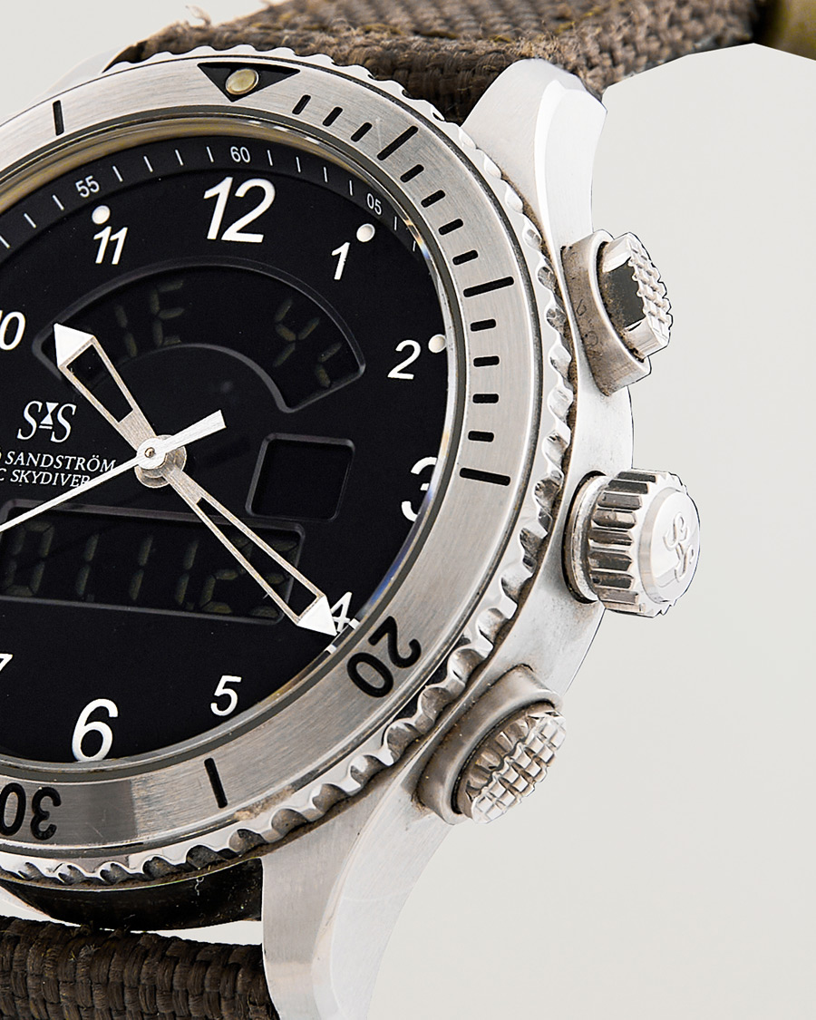 Men | Sjöö Sandström Pre-Owned UTC Skydiver 017401 Steel Black | Sjöö Sandström Pre-Owned | UTC Skydiver 017401 Steel Black