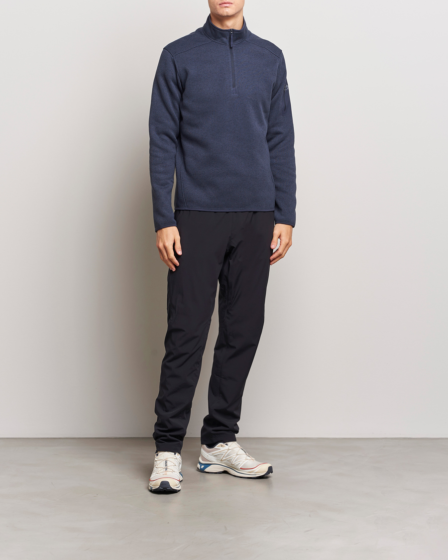 Men | Sweaters & Knitwear | Arc'teryx | Covert Half-Zip Black Sapphire Heather