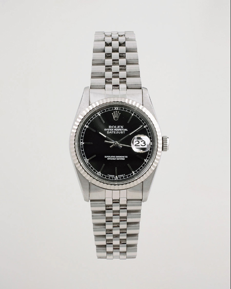 Men | Rolex Pre-Owned Datejust 16234 Oyster Perpetual Steel Black Steel Black | Rolex Pre-Owned | Datejust 16234 Oyster Perpetual Steel Black Steel Black