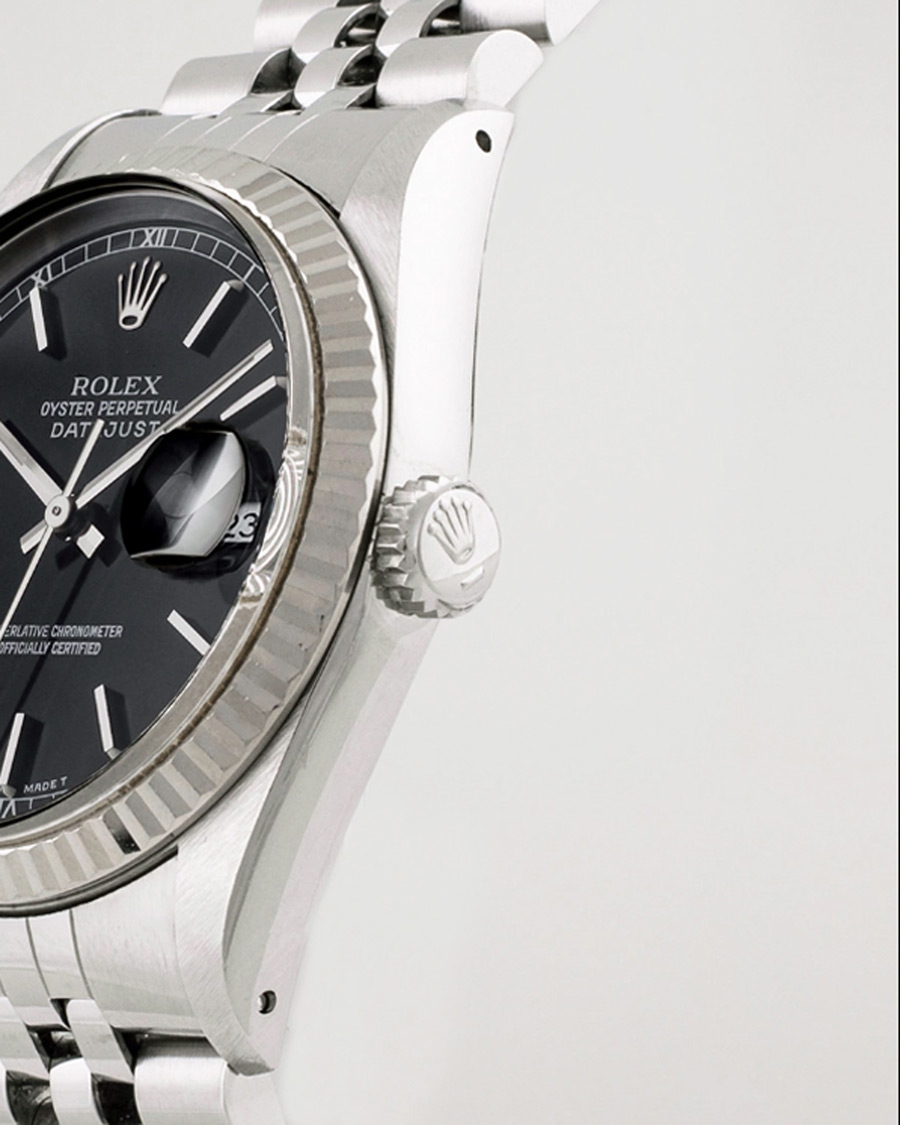 Men | Rolex Pre-Owned Datejust 16234 Oyster Perpetual Steel Black Steel Black | Rolex Pre-Owned | Datejust 16234 Oyster Perpetual Steel Black Steel Black