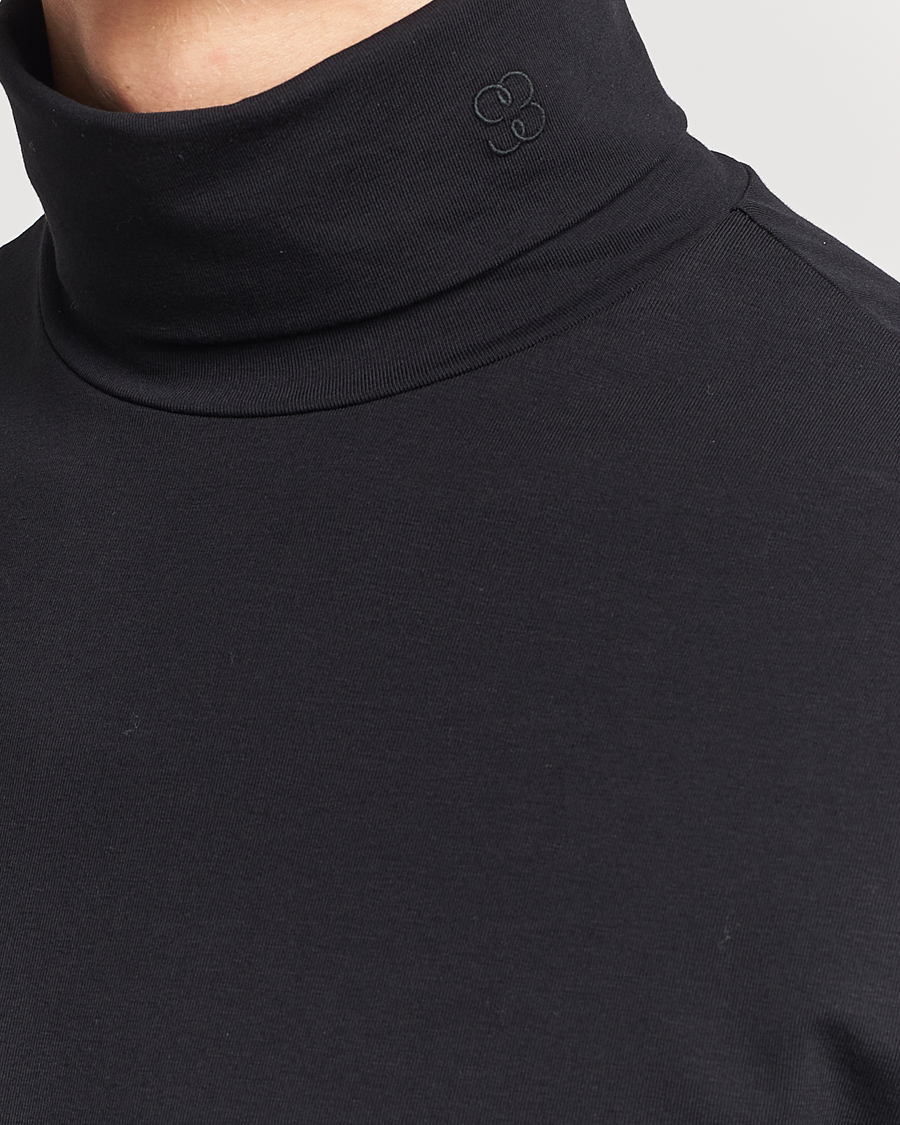 Men | Sweaters & Knitwear | Filippa K | 93 Turtleneck Tee Black