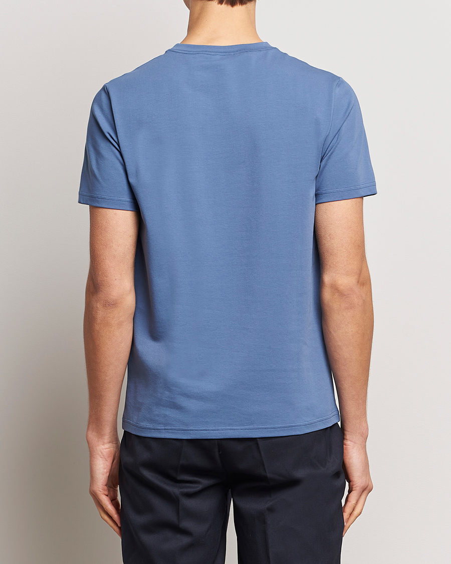 Men | T-Shirts | Filippa K | Soft Lycra T-Shirt Paris Blue