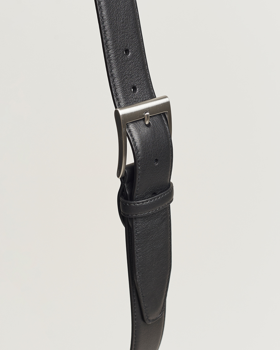 Men | Belts | Canali | Classic Leather Belt Black Calf
