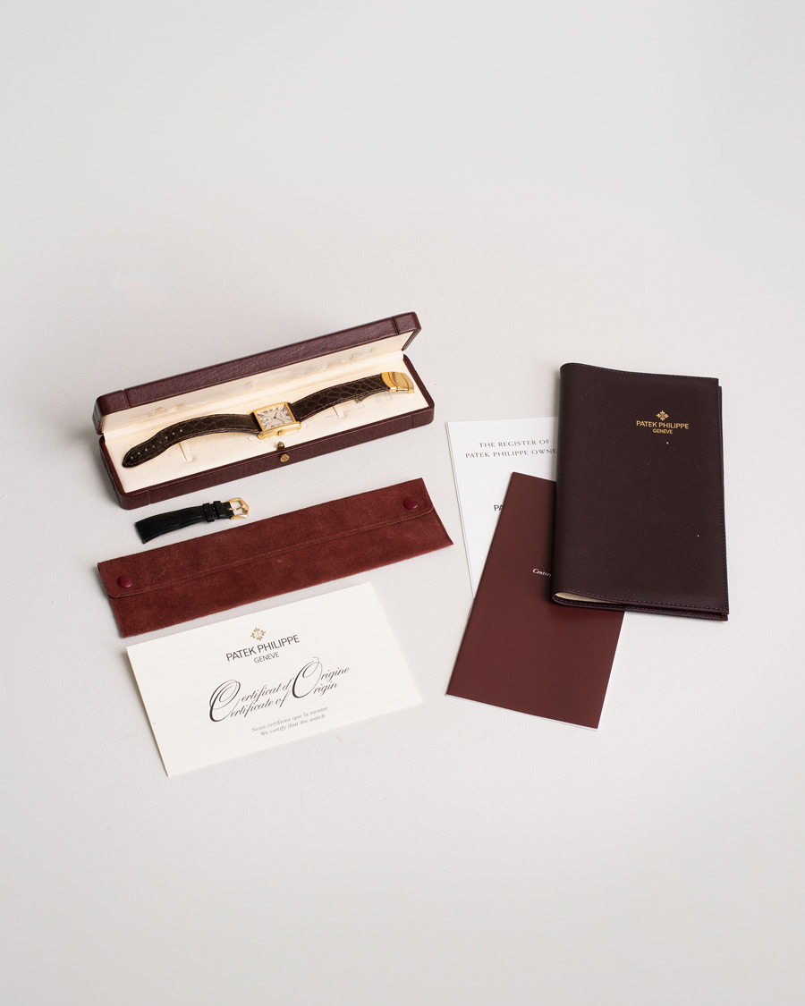 Men | Patek Philippe Pre-Owned Gondolo 18K 5014J-013 Gold White | Patek Philippe Pre-Owned | Gondolo 18K 5014J-013 Gold White