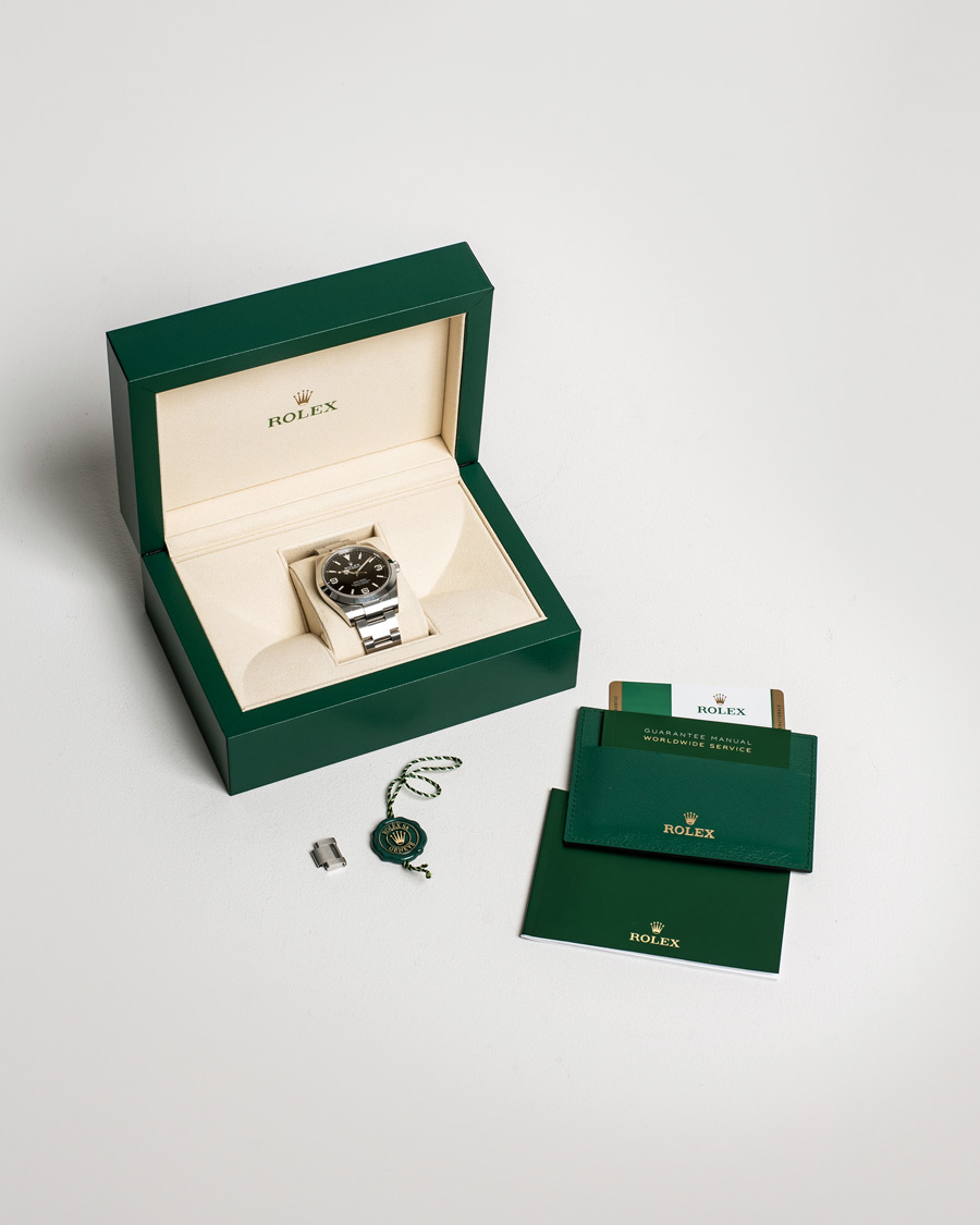 Men | Rolex Pre-Owned Explorer 39mm 214270 Steel Black | Rolex Pre-Owned | Explorer 39mm 214270 Steel Black