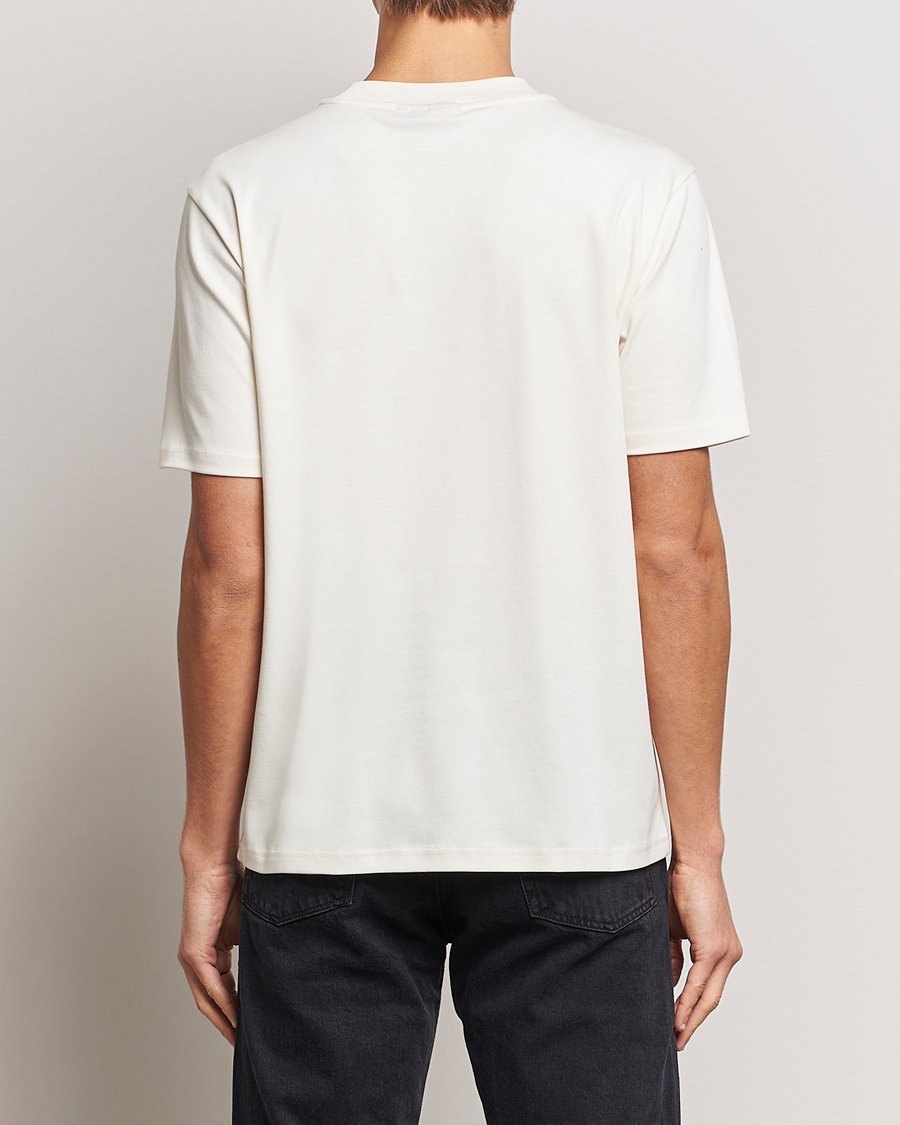 Men | T-Shirts | J.Lindeberg | Adnan Logo Mock Neck T-Shirt Cloud White