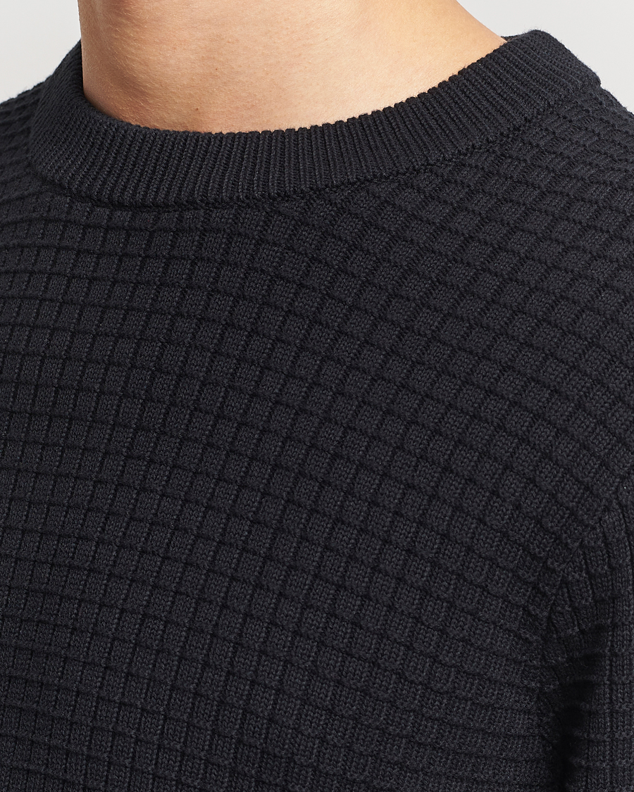 Men | Sweaters & Knitwear | J.Lindeberg | Archer Structure Sweater Black