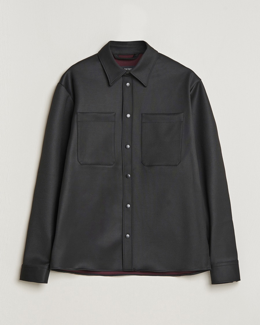 Men | Coats & Jackets | J.Lindeberg | Coen Double Face Overshirt Black