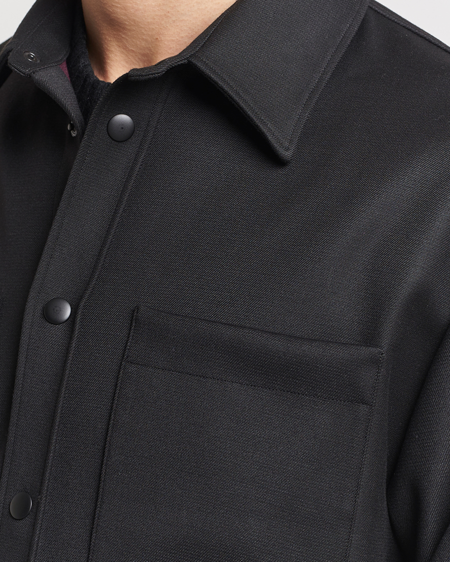 Men | Coats & Jackets | J.Lindeberg | Coen Double Face Overshirt Black