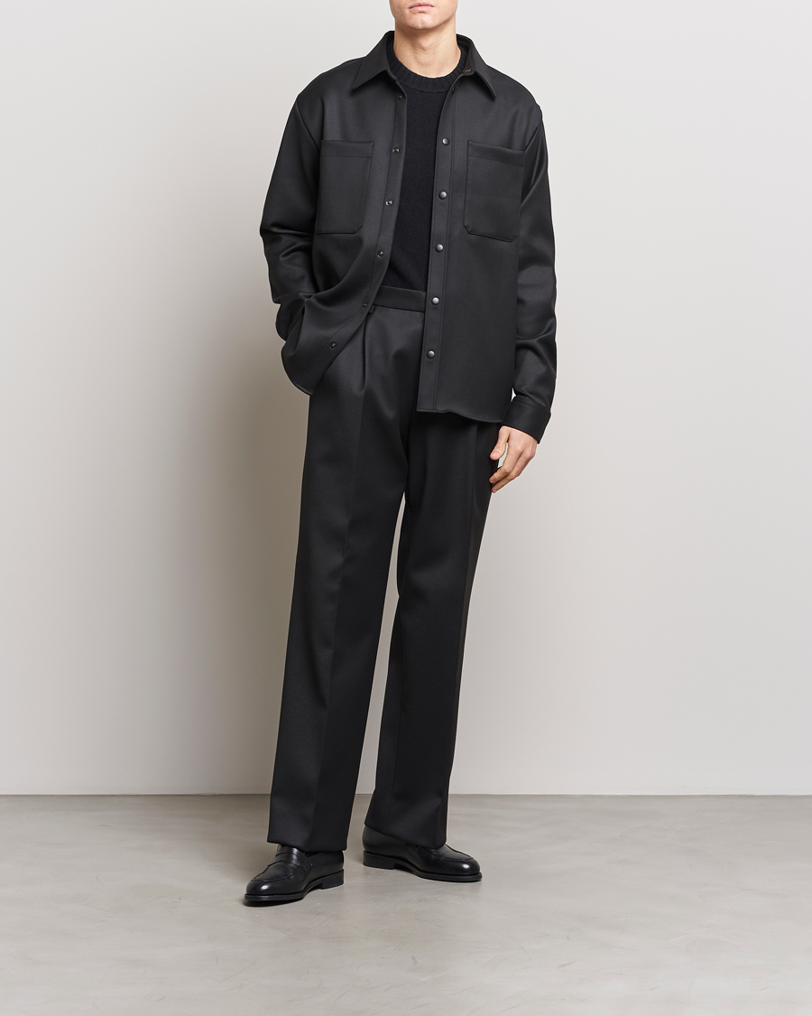 Men | Trousers | J.Lindeberg | Haij Double Pleat Pants Black