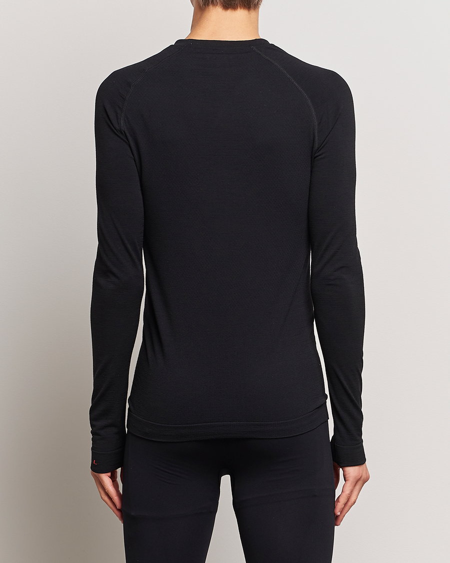 Men |  | Falke Sport | Falke Long Sleeve Wool Tech Light Shirt Black