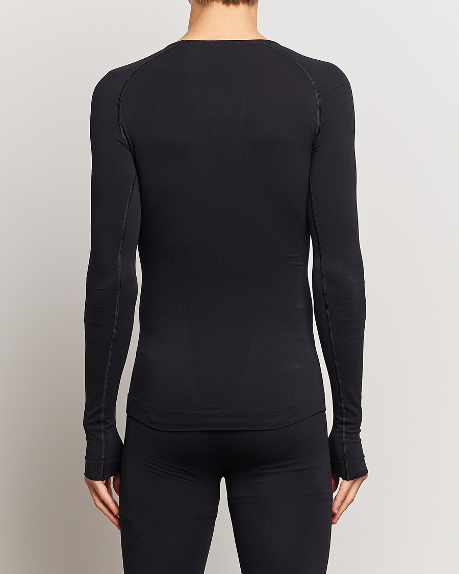 Men | T-Shirts | Falke | Long Sleeve Warm Shirt Black
