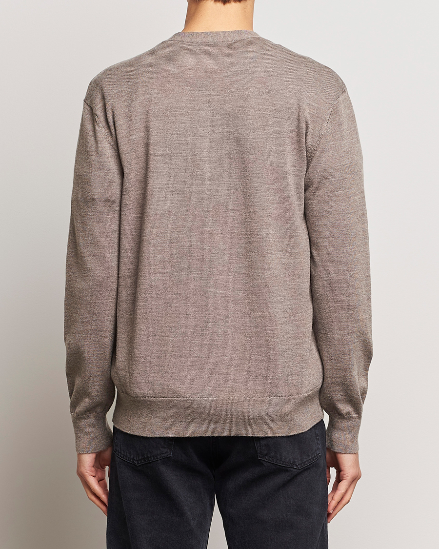 Men | Sweaters & Knitwear | A Day's March | Oca Merino Cardigan Taupe Melange