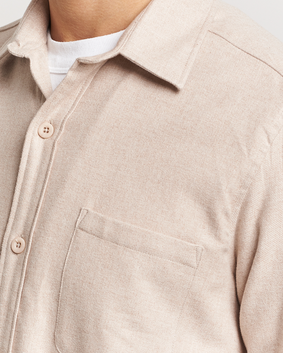 Men | Shirts | A Day's March | Redhill Heavy Flanell Shirt Sand