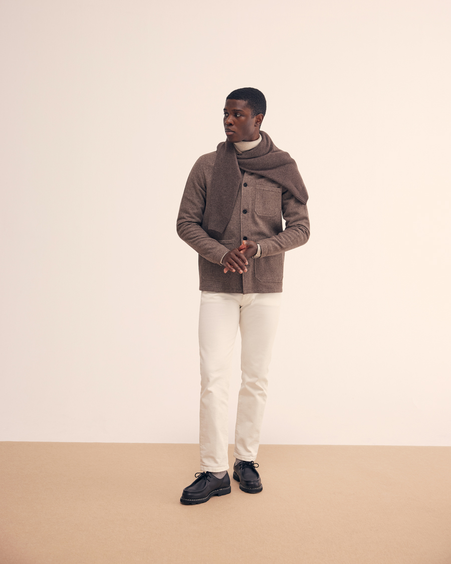 Men | Shirts | A Day's March | Redhill Heavy Flanell Shirt Sand