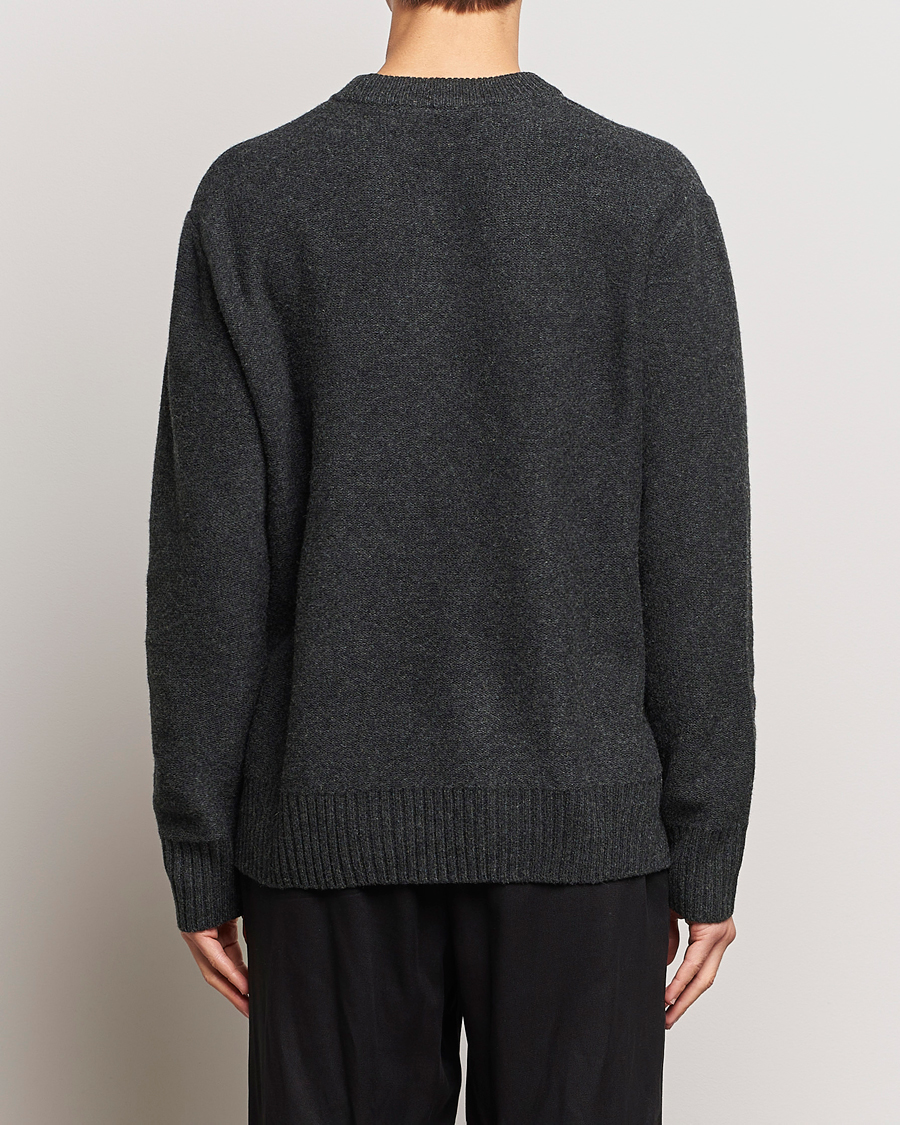Men | Sweaters & Knitwear | A Day's March | Tietar Boiled Merino Sweater Anthracite