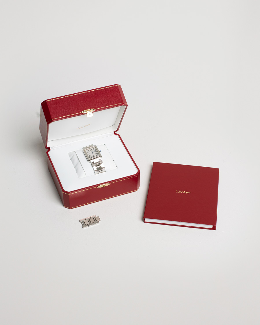 Men | Cartier Pre-Owned Tank Solo Large W5200014 Steel White | Cartier Pre-Owned | Tank Solo Large W5200014 Steel White