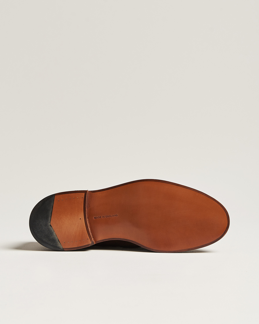 Men | Loafers | Tricker's | James Penny Loafers Chocolate Suede