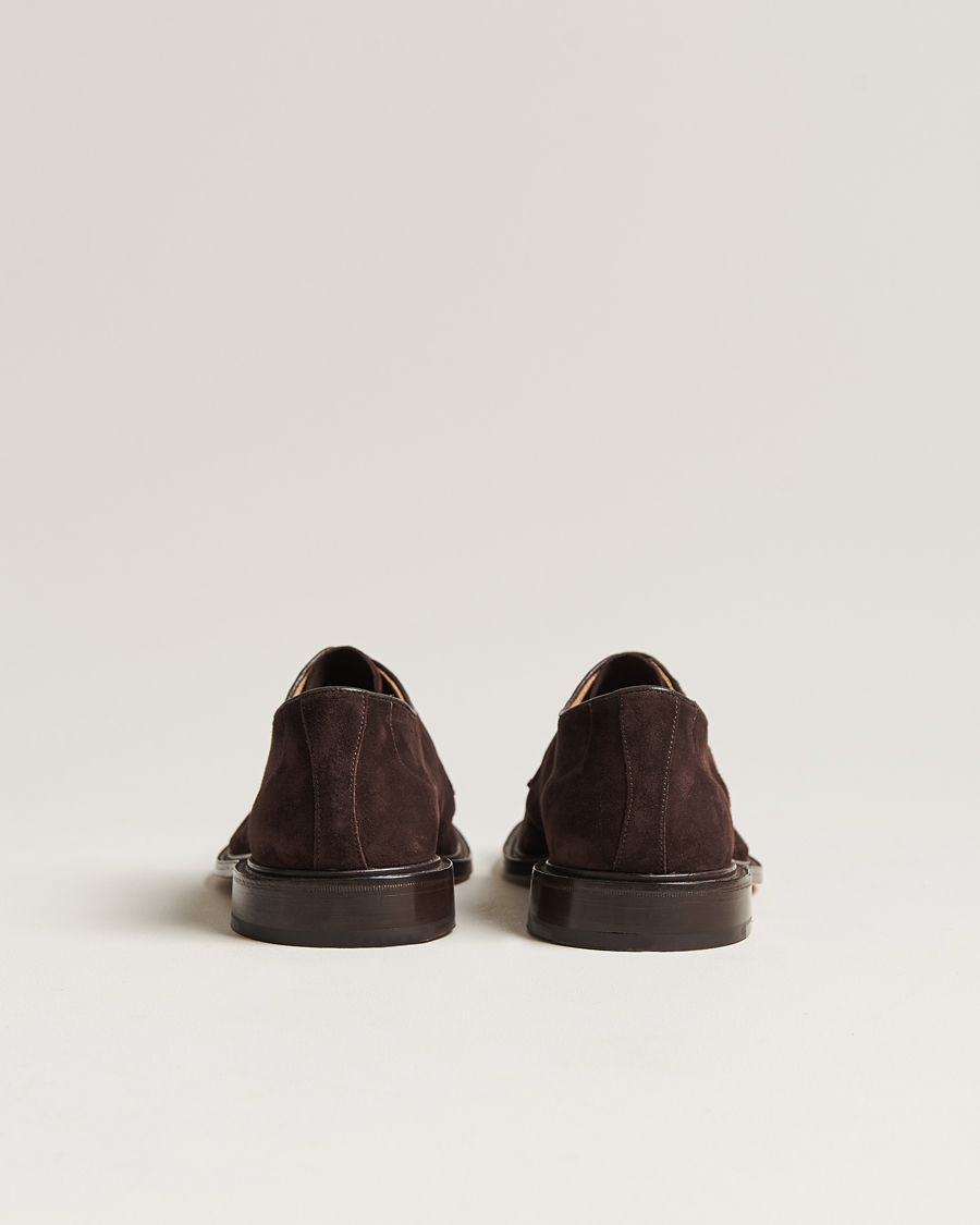 Men | Derby Shoes | Tricker's | Robert Derby Shoes Coffee Suede