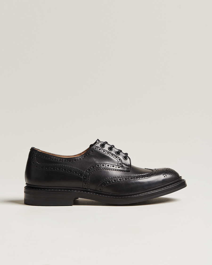 Men | Brogues | Tricker's | Bourton Country Brogues Black Calf