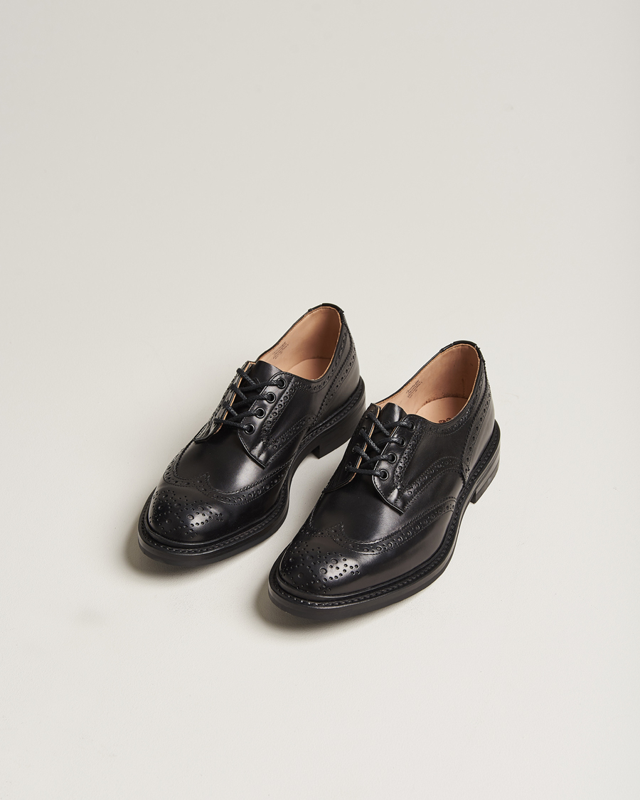 Men | Brogues | Tricker's | Bourton Country Brogues Black Calf