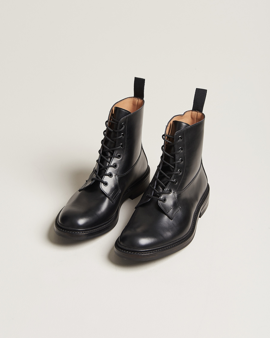 Men |  | Tricker's | Burford Dainite Country Boots Black Calf