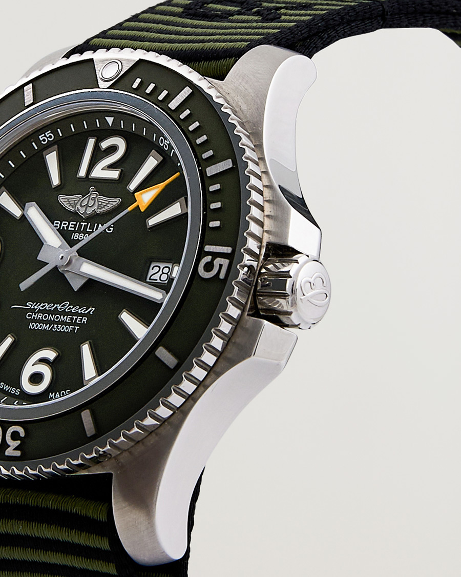 Men | Breitling Pre-Owned Superocean 44 Outerknown A17367 Steel Green | Breitling Pre-Owned | Superocean 44 Outerknown A17367 Steel Green
