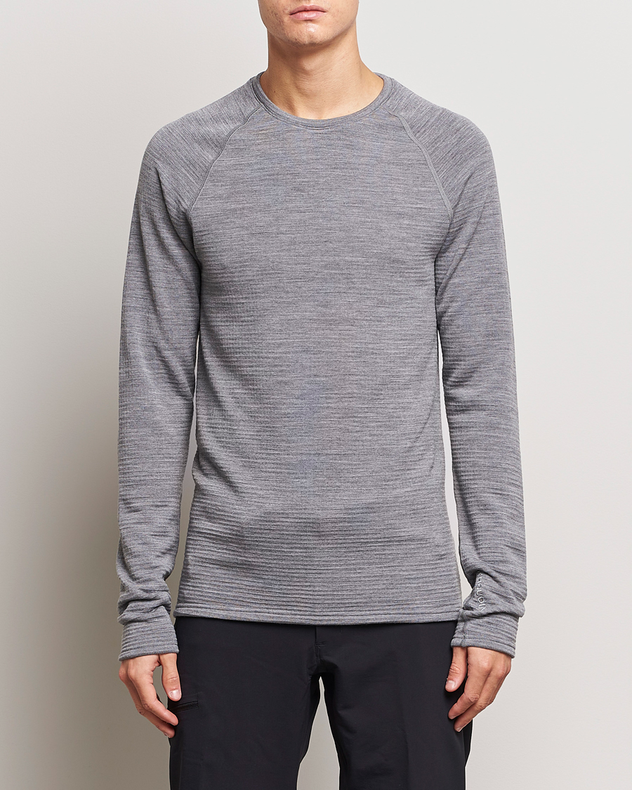 Men | Sweaters & Knitwear | Houdini | Desoli Merino Thermal Crew College Grey
