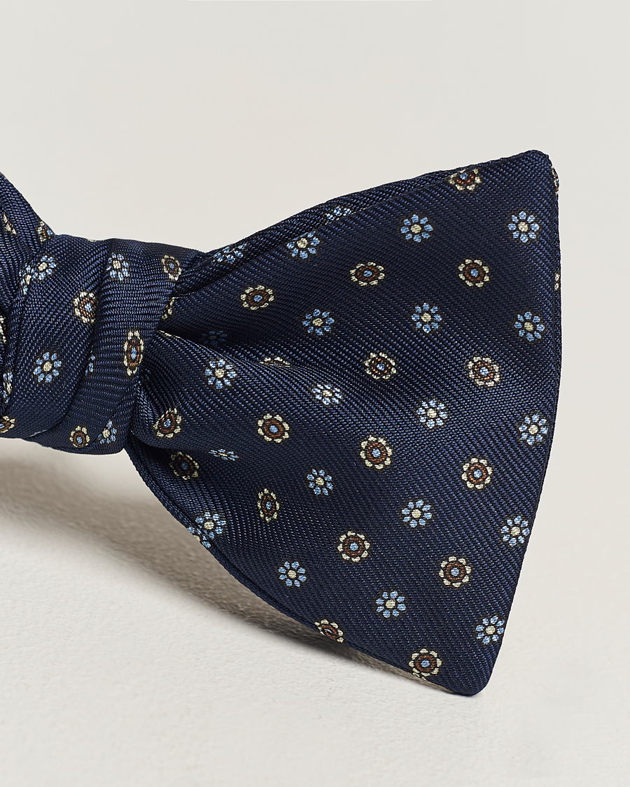 Men | E. Marinella Silk Bow Tie Navy | E. Marinella | Silk Bow Tie Navy