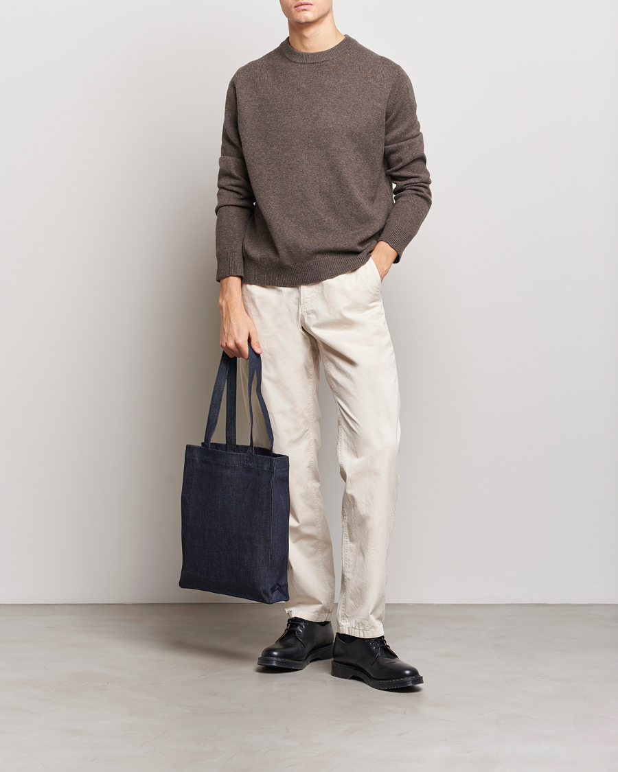 Men | Sweaters & Knitwear | Samsøe Samsøe | Isak Merino Knitted Sweater Major Brown