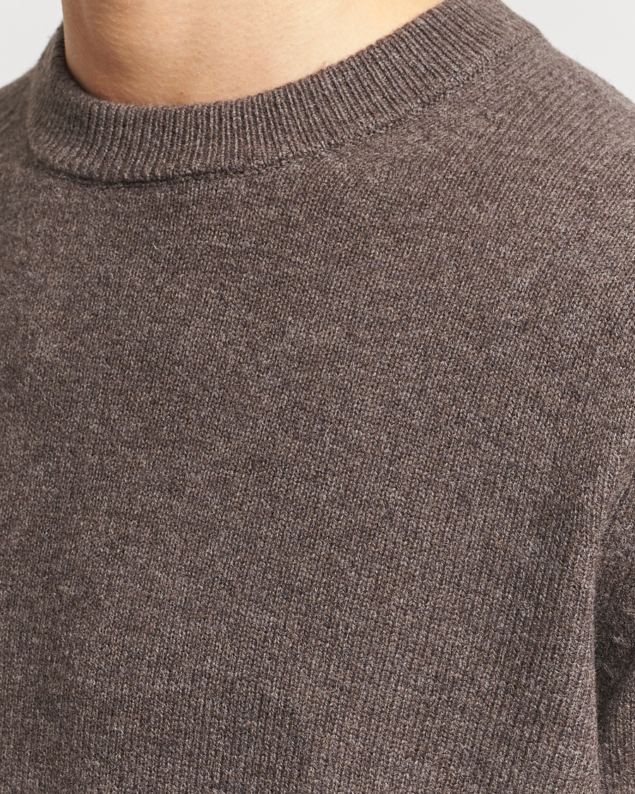 Men | Sweaters & Knitwear | Samsøe Samsøe | Isak Merino Knitted Sweater Major Brown