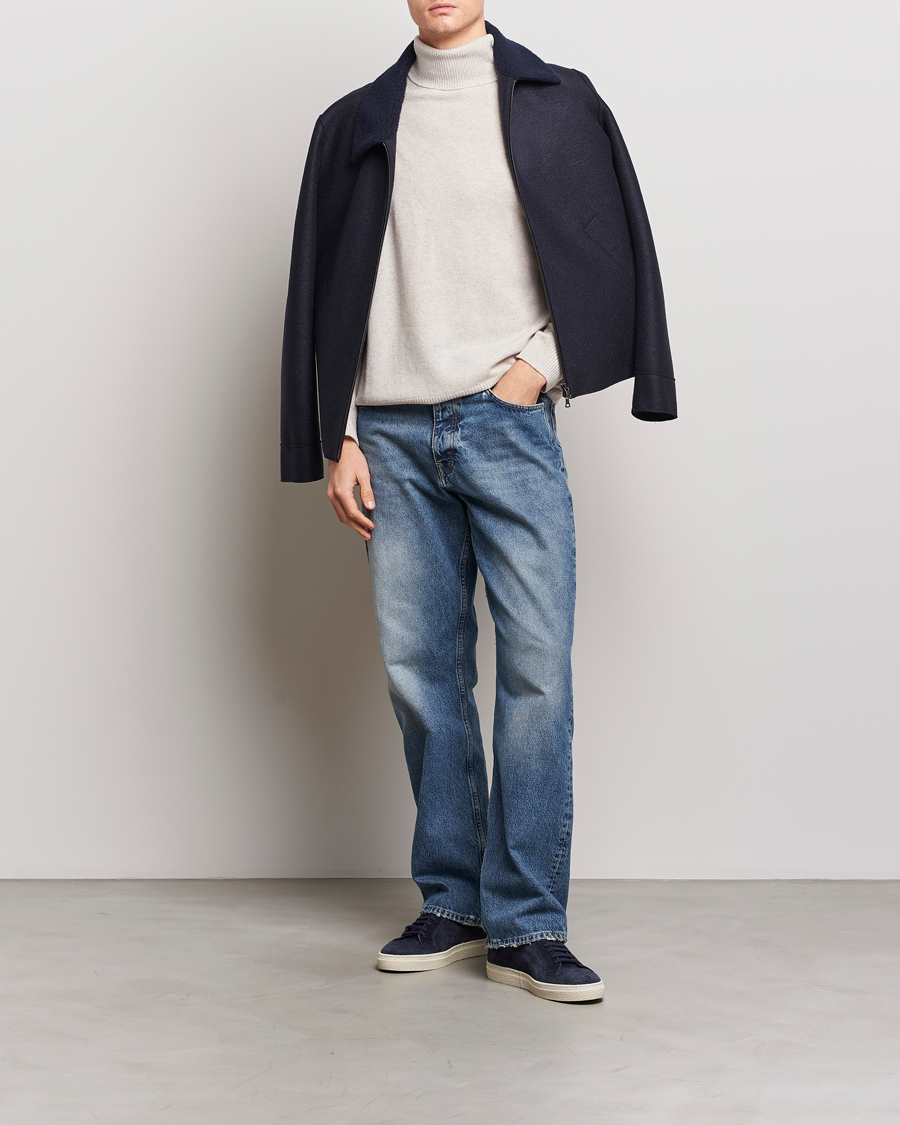 Men | Sweaters & Knitwear | Samsøe Samsøe | Isak Merino Knitted Turtleneck Silver Lining