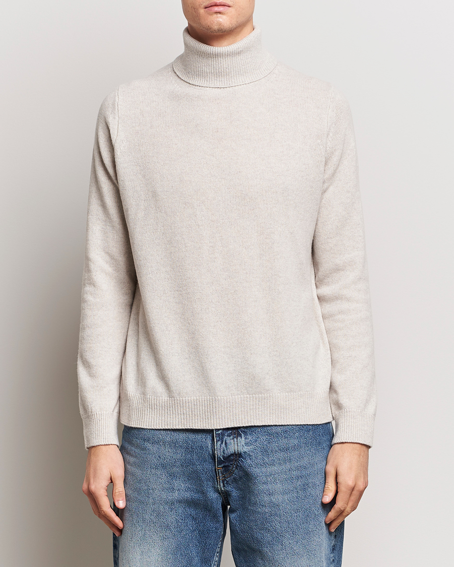 Men | Sweaters & Knitwear | Samsøe Samsøe | Isak Merino Knitted Turtleneck Silver Lining