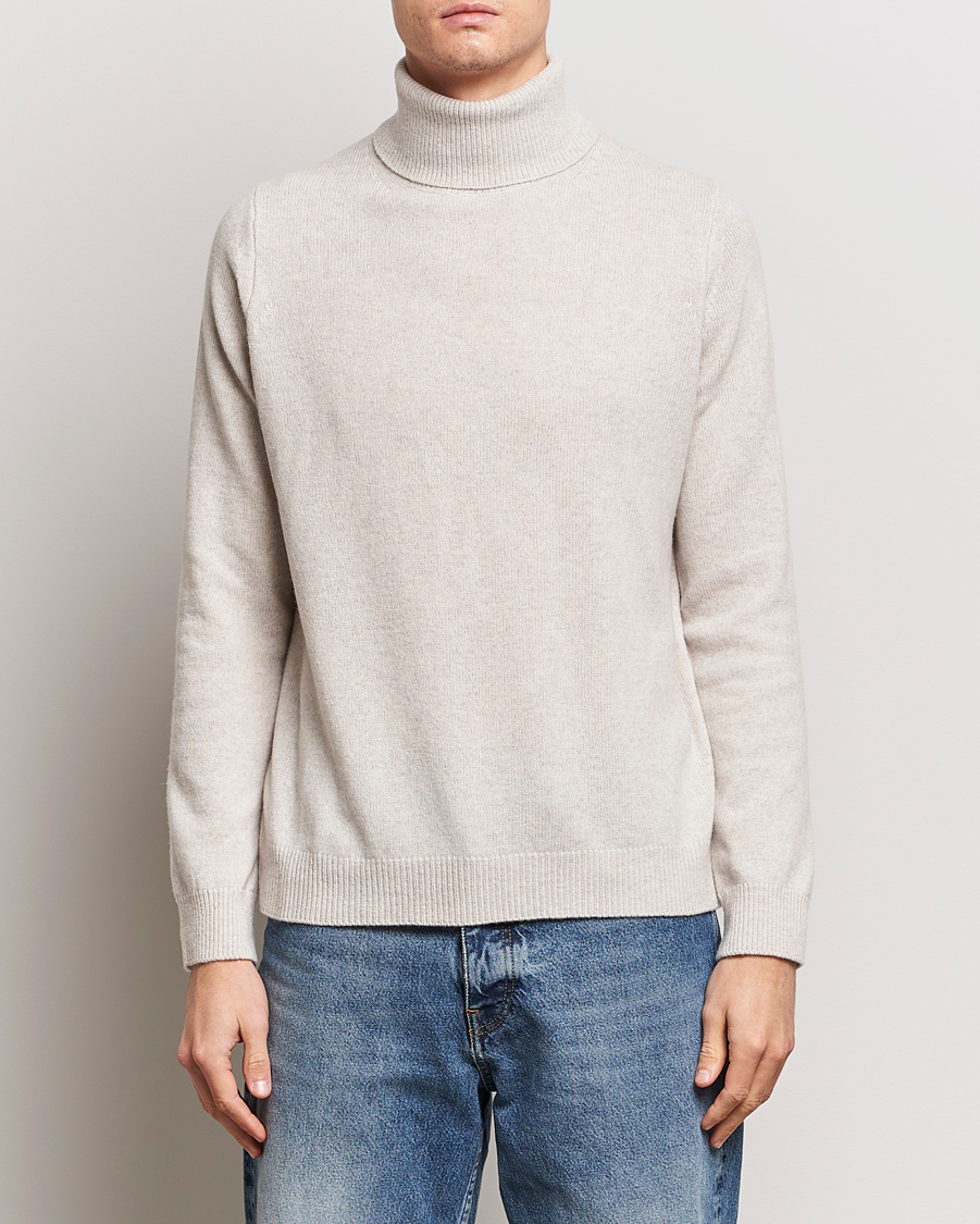 Men | Sweaters & Knitwear | Samsøe Samsøe | Isak Merino Knitted Turtleneck Silver Lining
