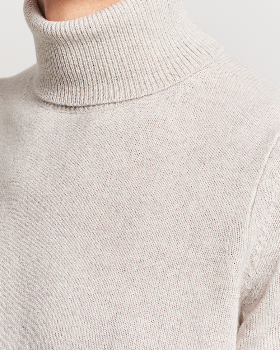 Men | Sweaters & Knitwear | Samsøe Samsøe | Isak Merino Knitted Turtleneck Silver Lining
