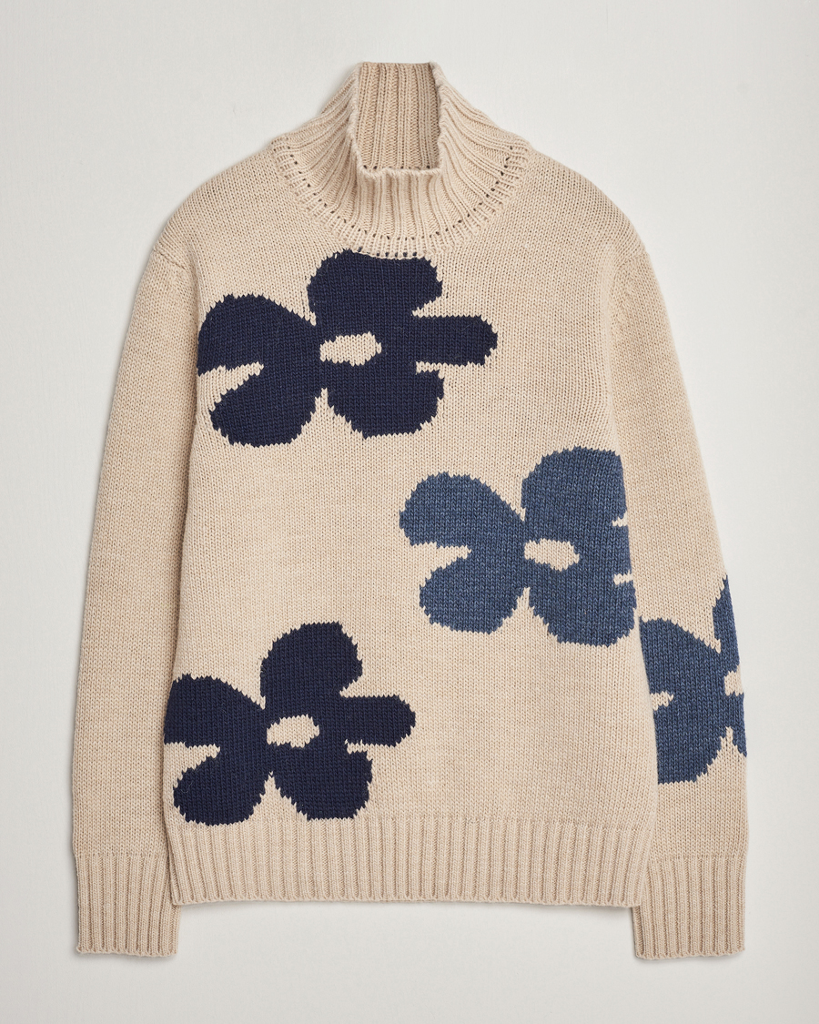 Men | Sweaters & Knitwear | NN07 | Douglas Alpaca Polo Ecru